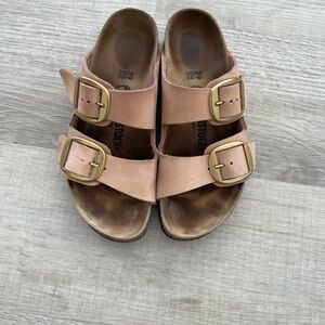 Birkenstock Arizona Big Buckle Sandals-soft pink Size 8.5/39